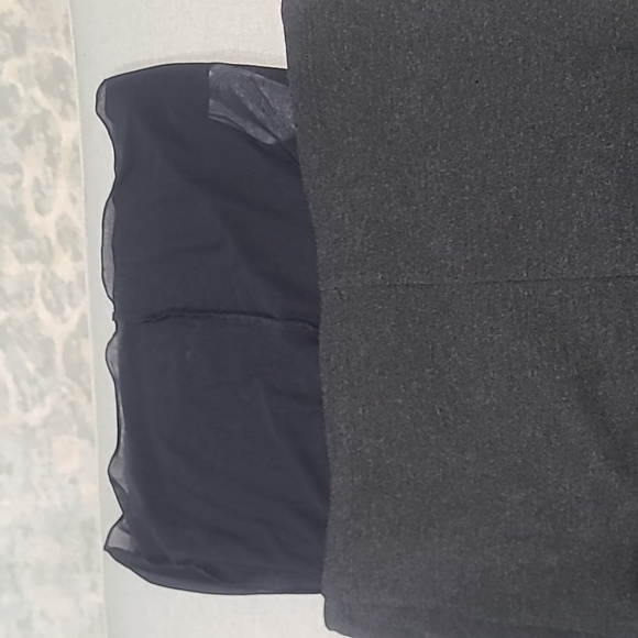 MAX MARA MaxMara Grey Knit Gathered & Bodycon Bateau Neck Elbow Sleeve 42 - Picture 5 of 10